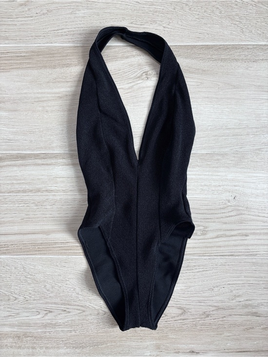 Slix Other - Vintage Slix Swimsuit Retro Chic One Piece Halter Black Women’s Size 8 Medium
